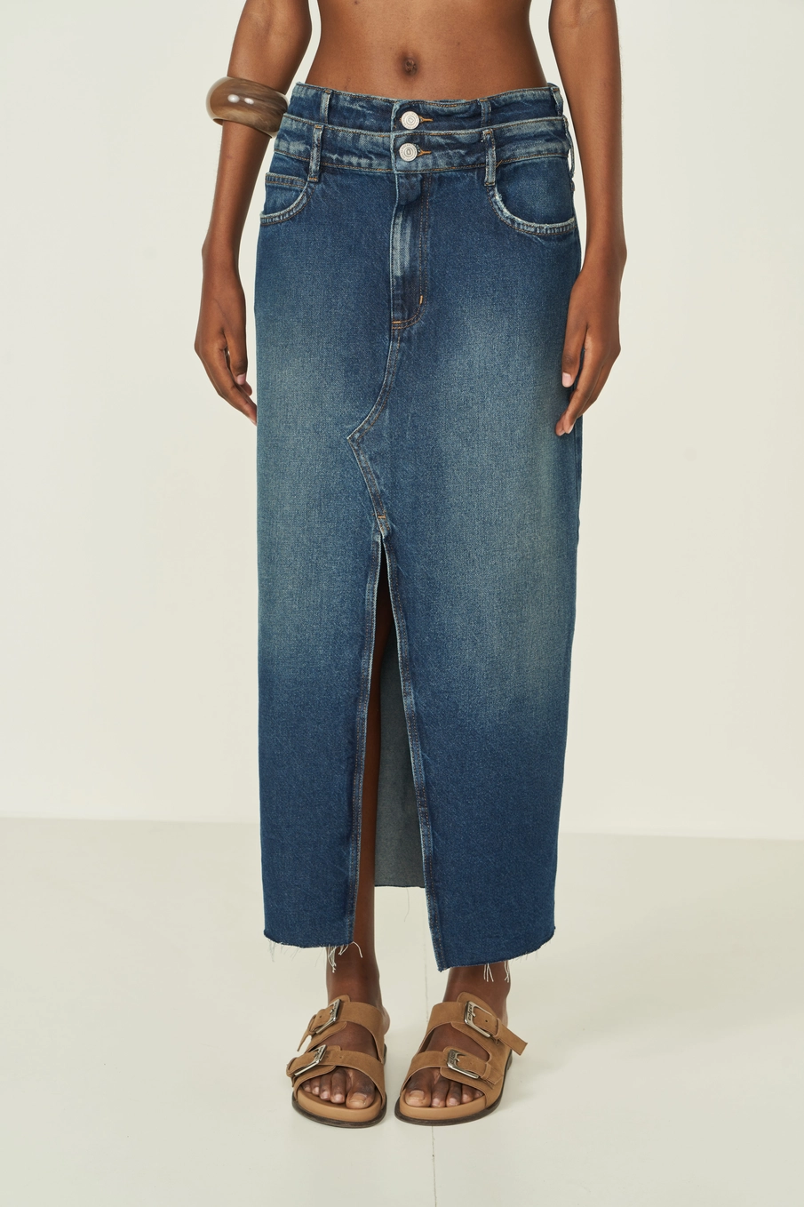 Saia Jeans Índigo