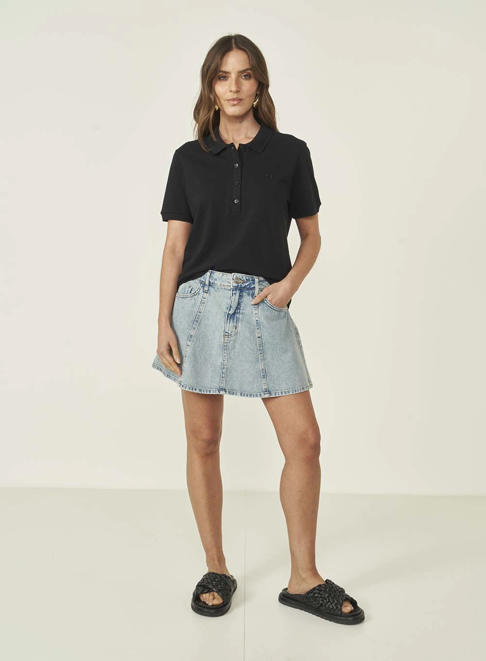 Polo Colcci Jeans Preto