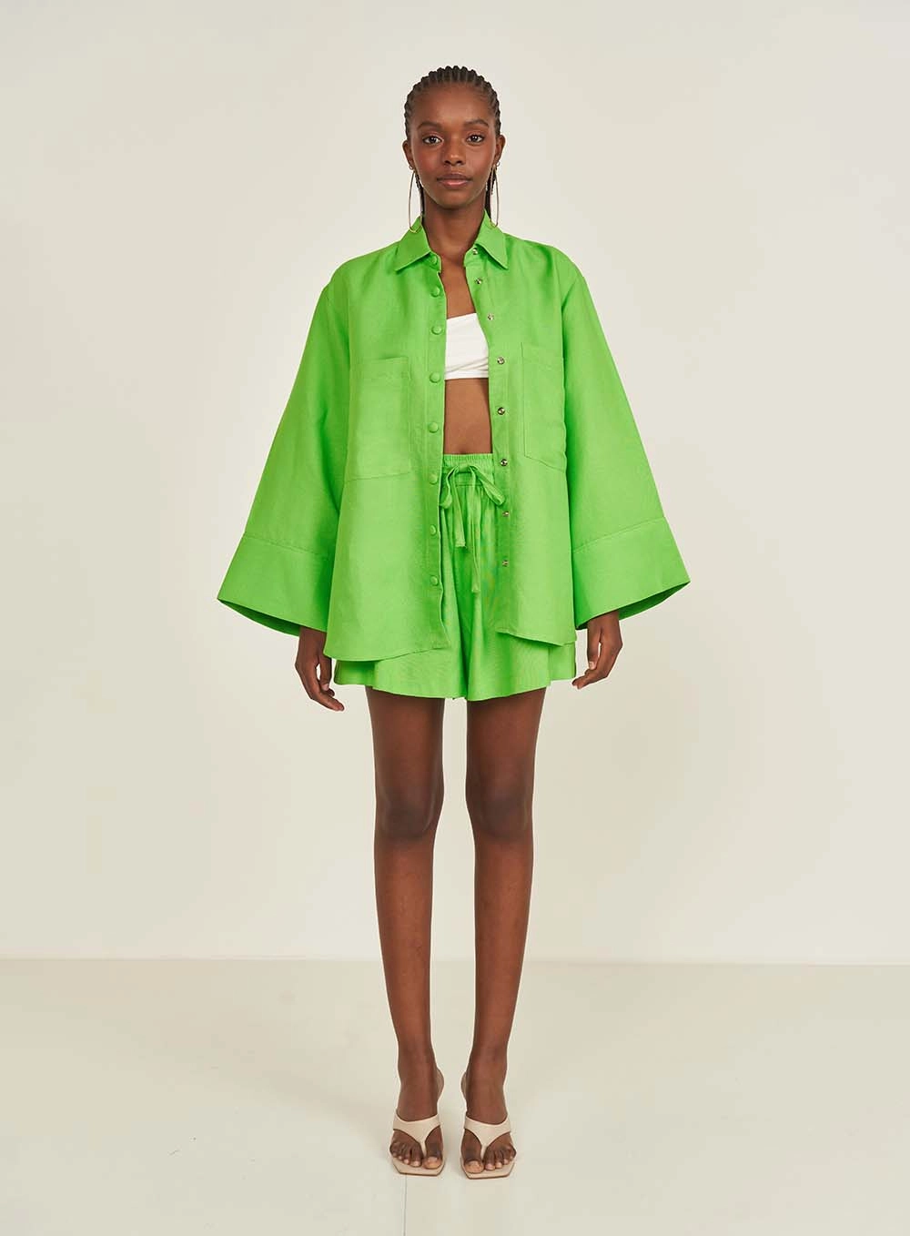Camisa Linho Verde
