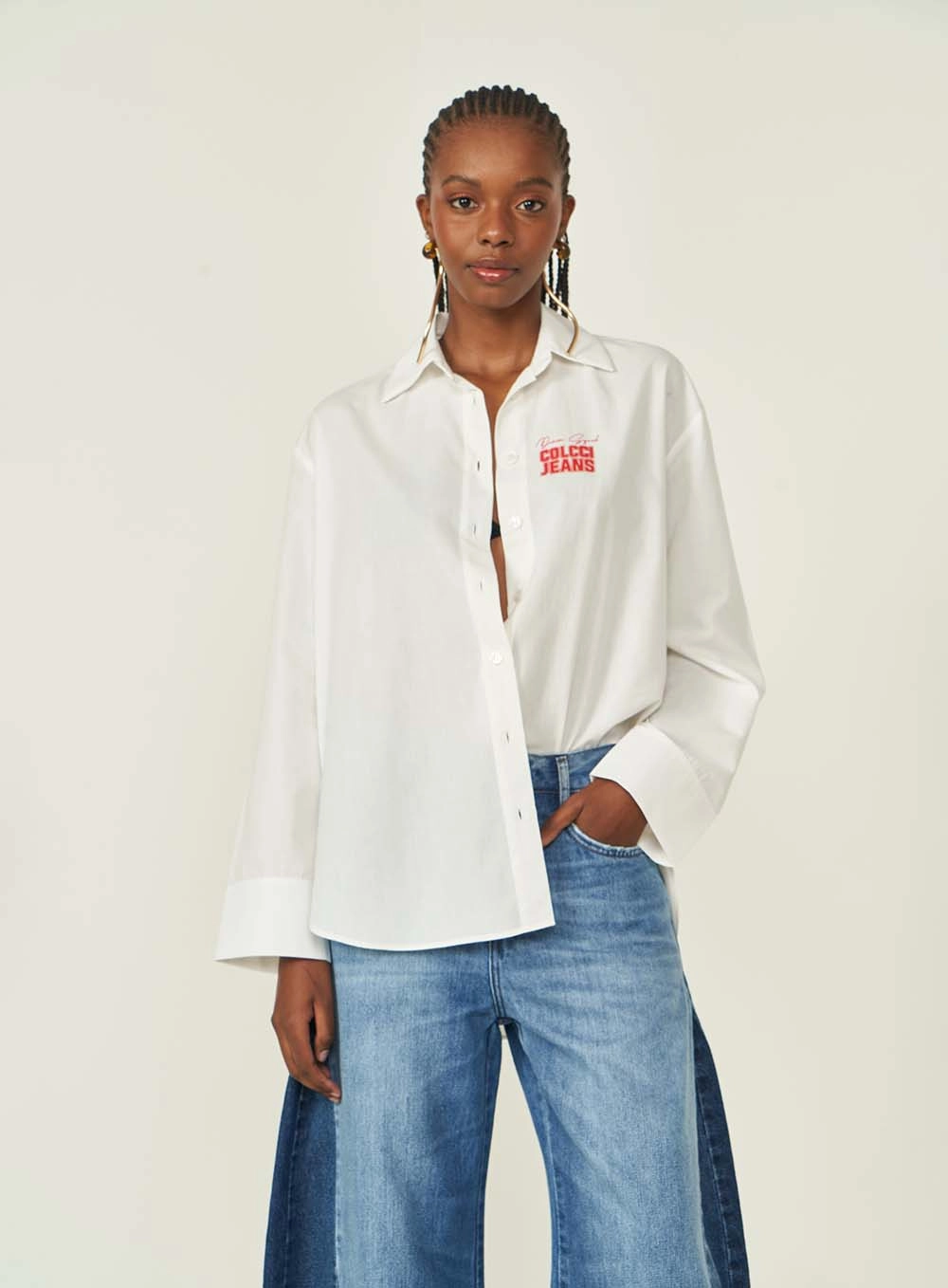 Camisa Colcci Jeans Off Shell