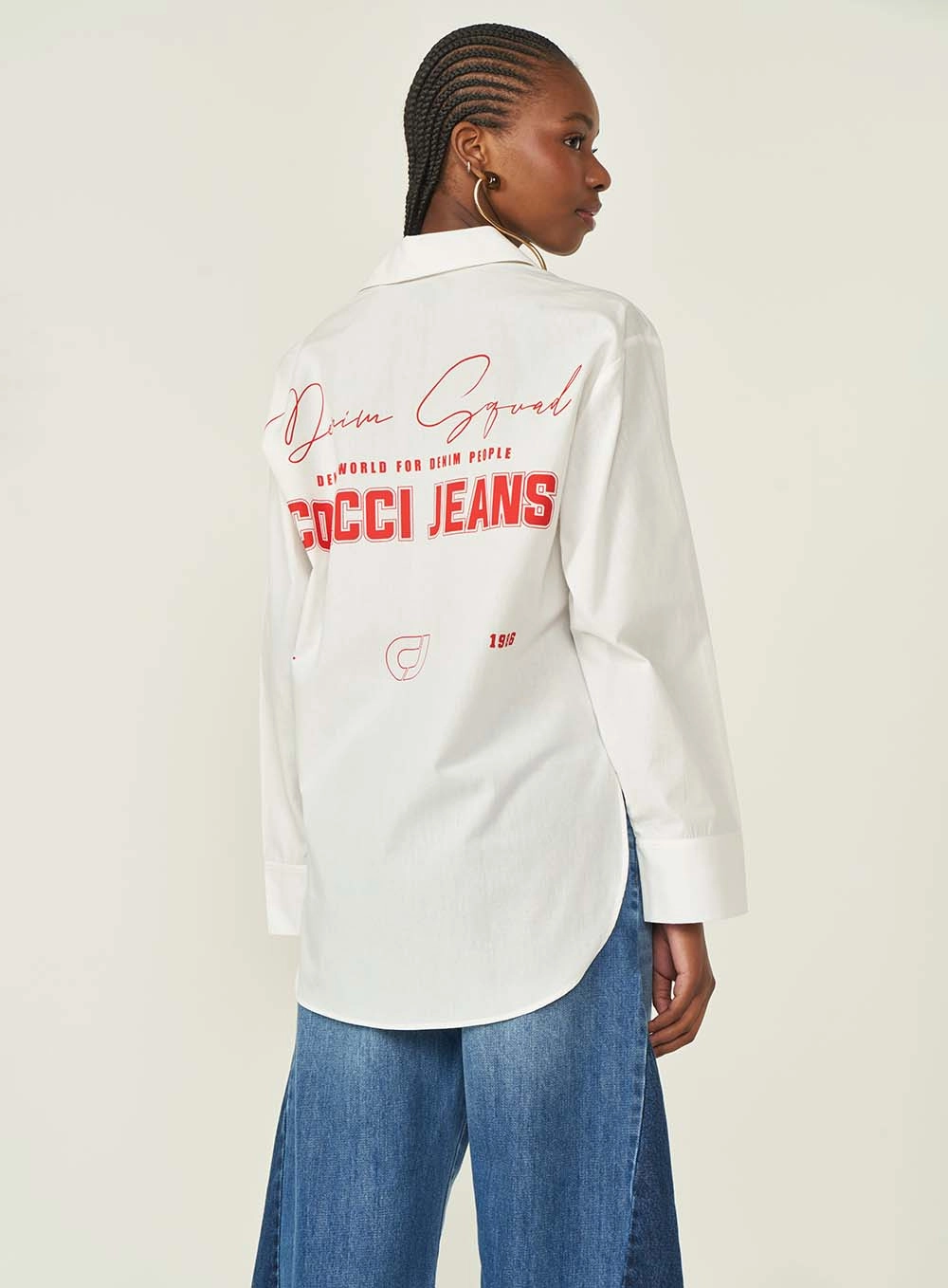 Camisa Colcci Jeans Off Shell