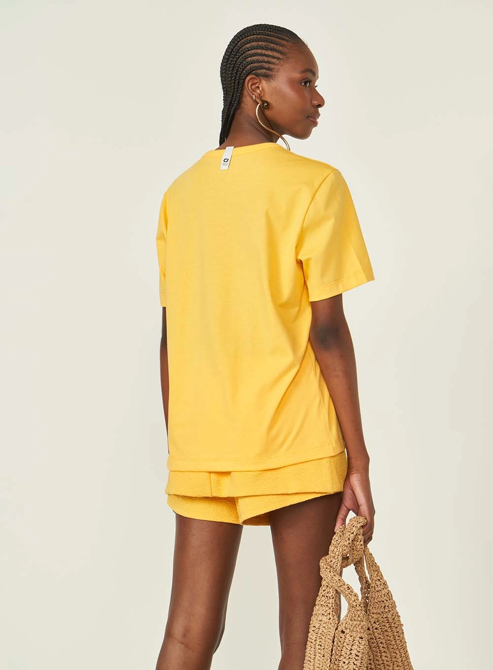 Camiseta Estampada Amarelo