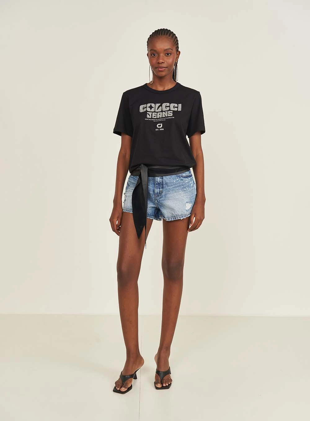 Camiseta Colcci Jeans Preto