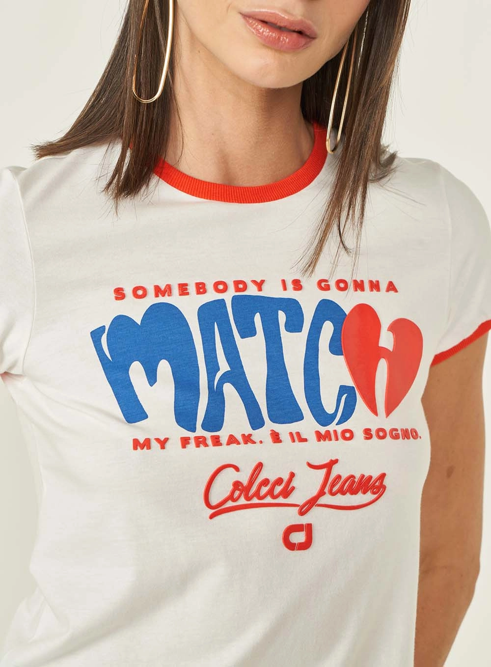 Camiseta Colcci Jeans Off Shell