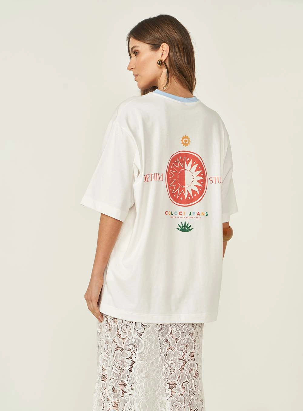 Camiseta Colcci Jeans Off Shell