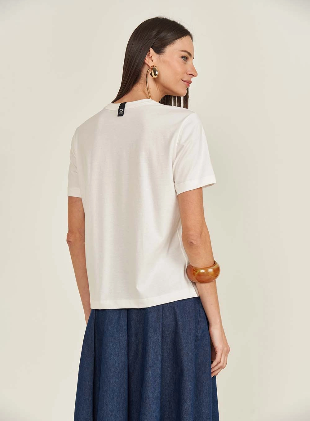 Camiseta Colcci Jeans Off Shell