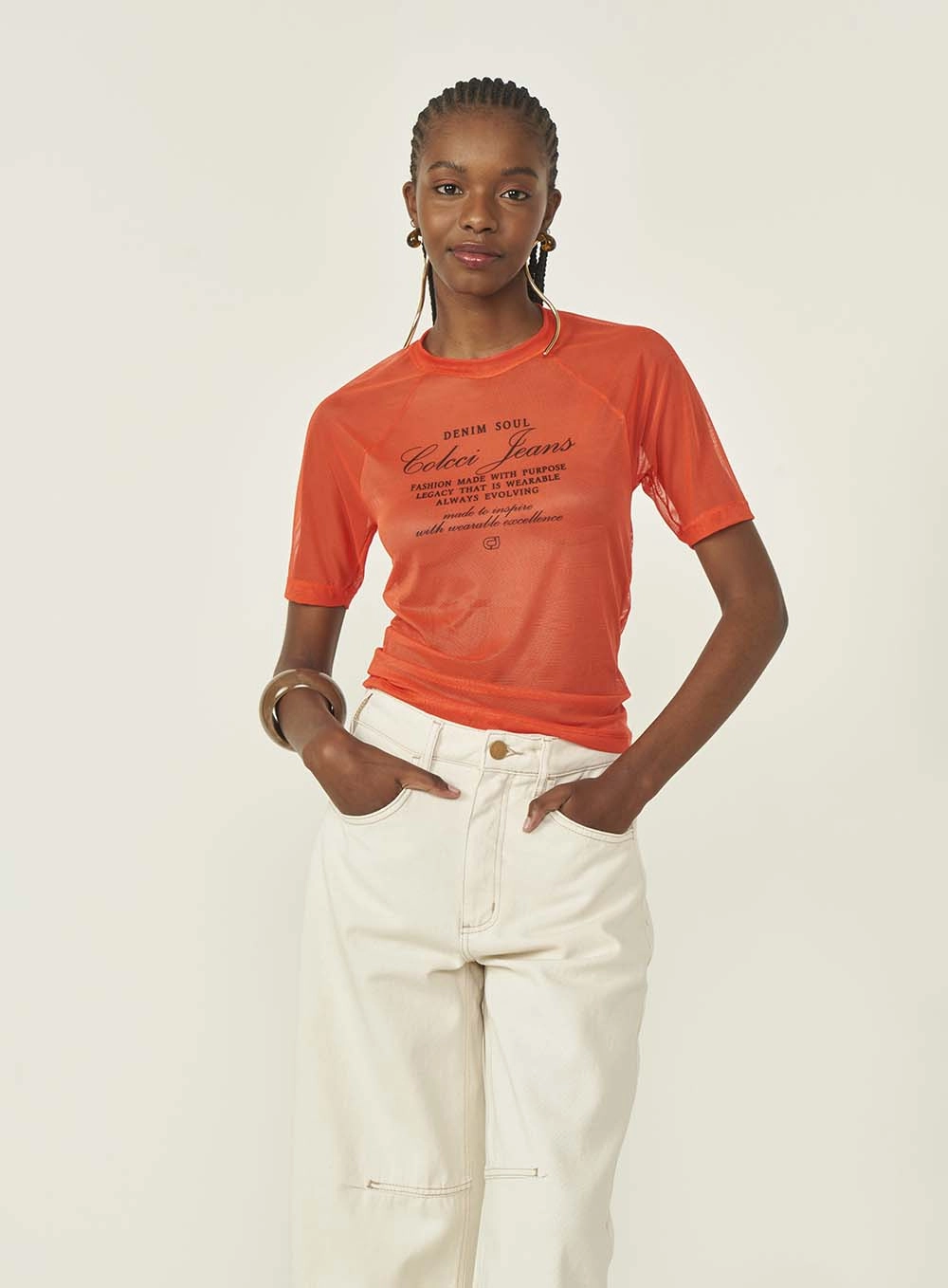 Camiseta Tule Laranja