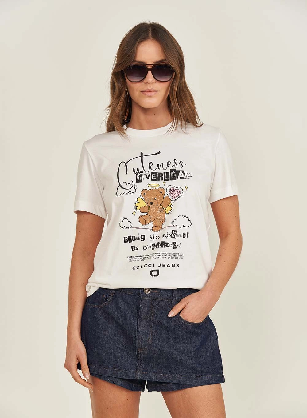 Camiseta Colcci Jeans Off Shell