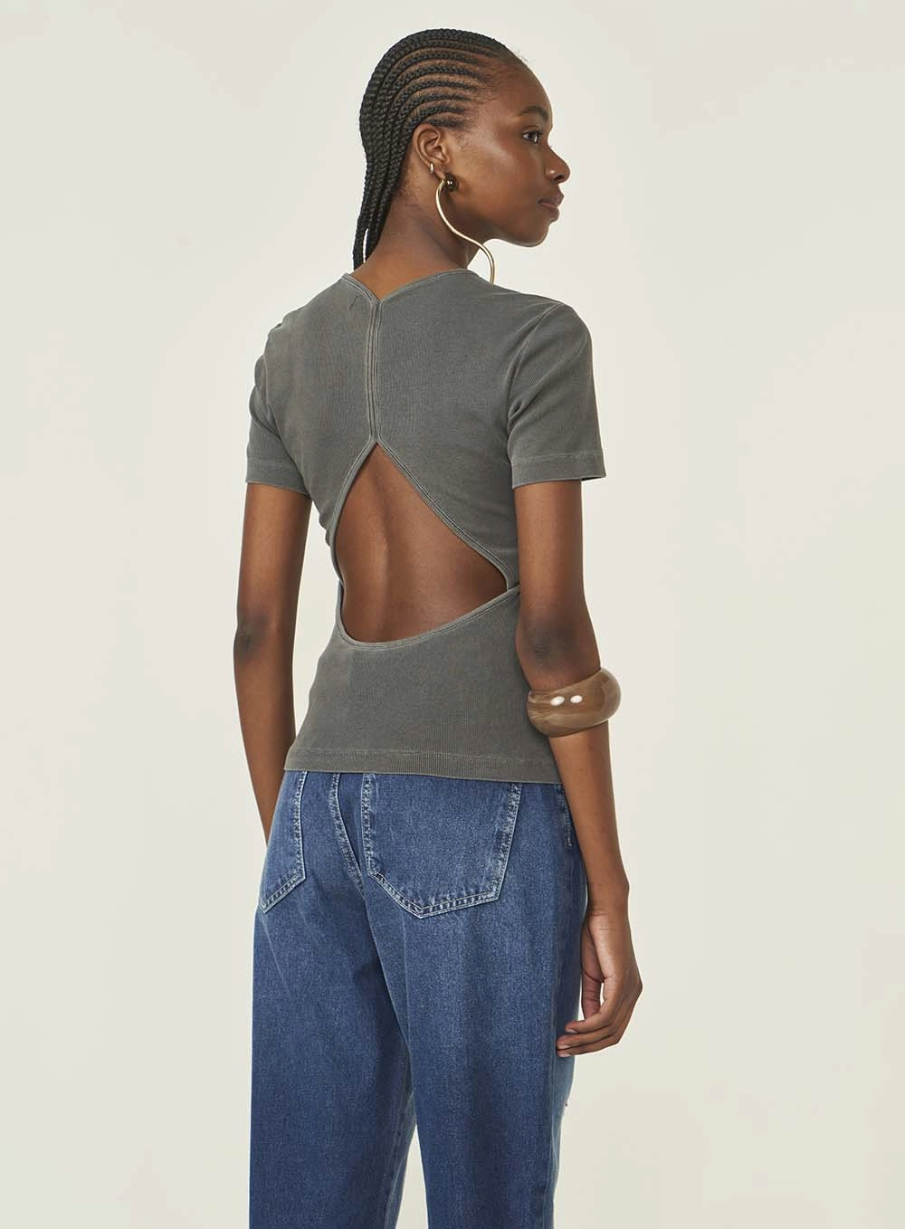 Blusa Canelada Preto