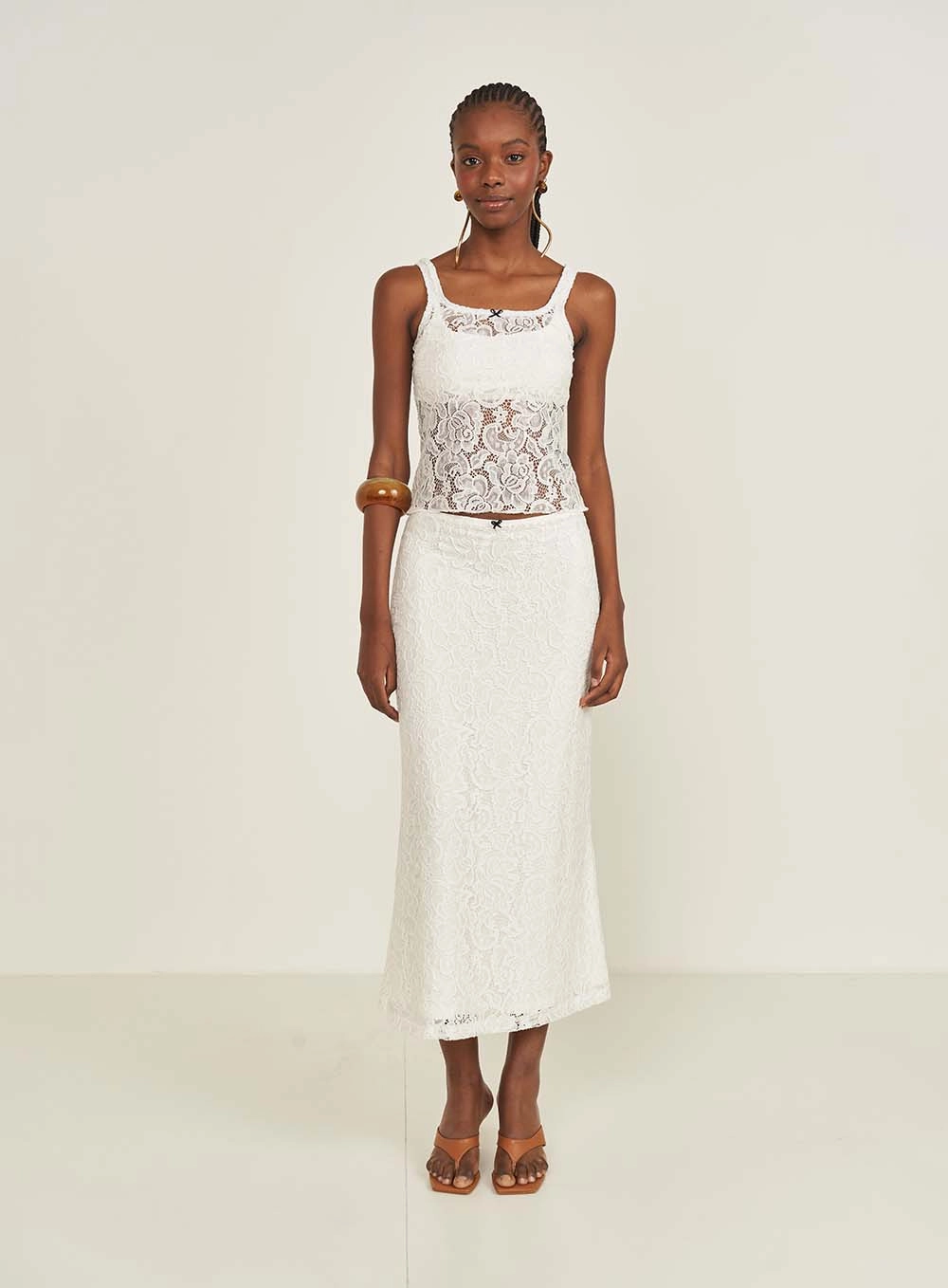 Blusa Renda Off Shell