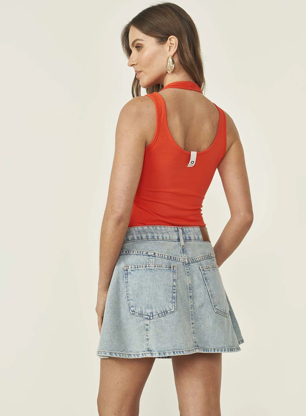 Blusa Colcci Jeans Laranja