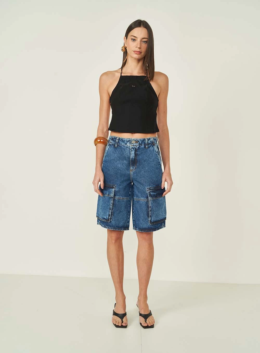 Blusa Colcci Jeans Preto
