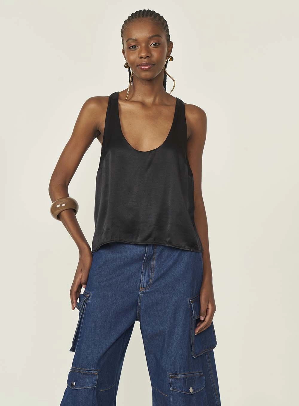 Blusa Colcci Jeans Preto