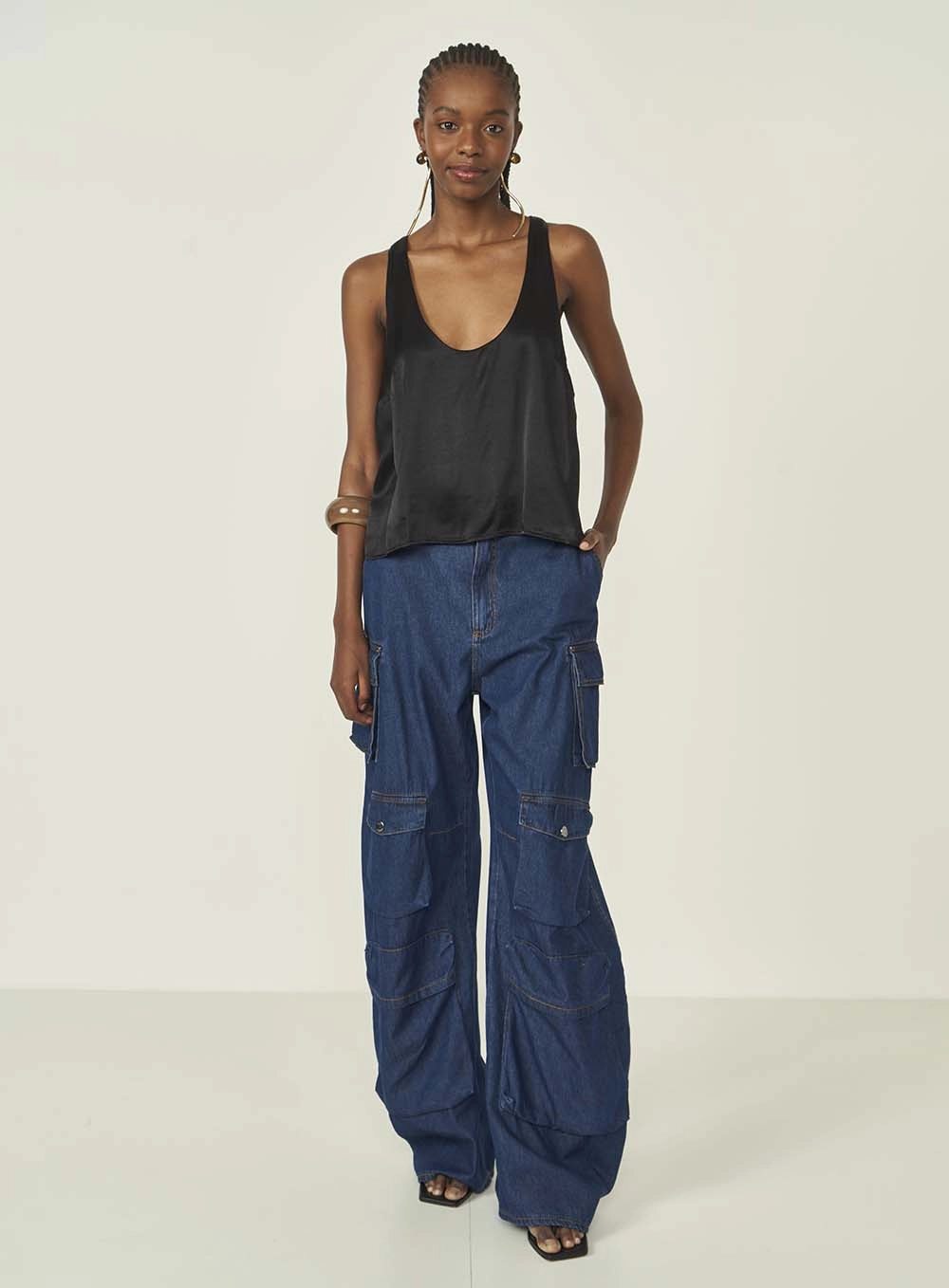 Blusa Colcci Jeans Preto