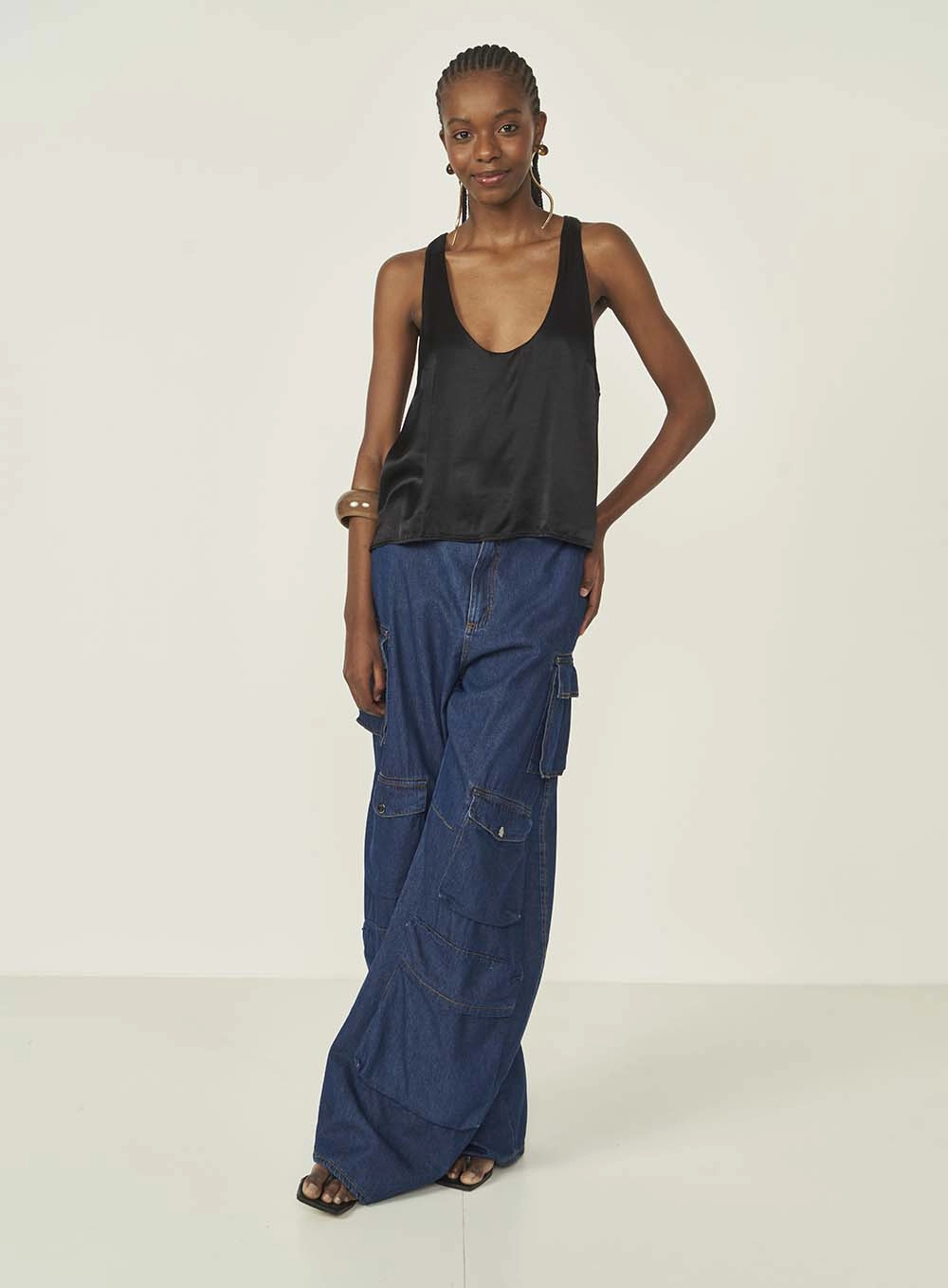 Blusa Colcci Jeans Preto