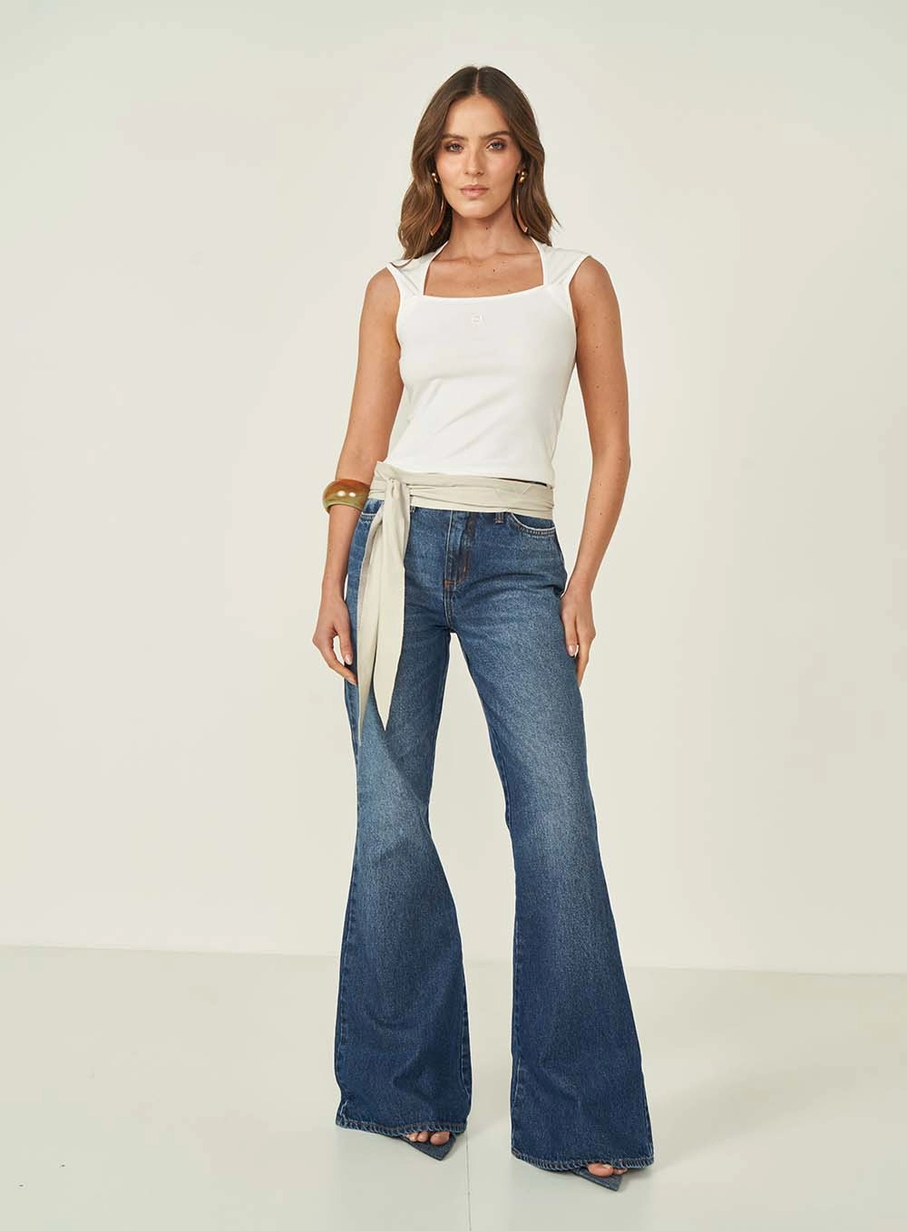 Blusa Colcci Jeans Off Shell