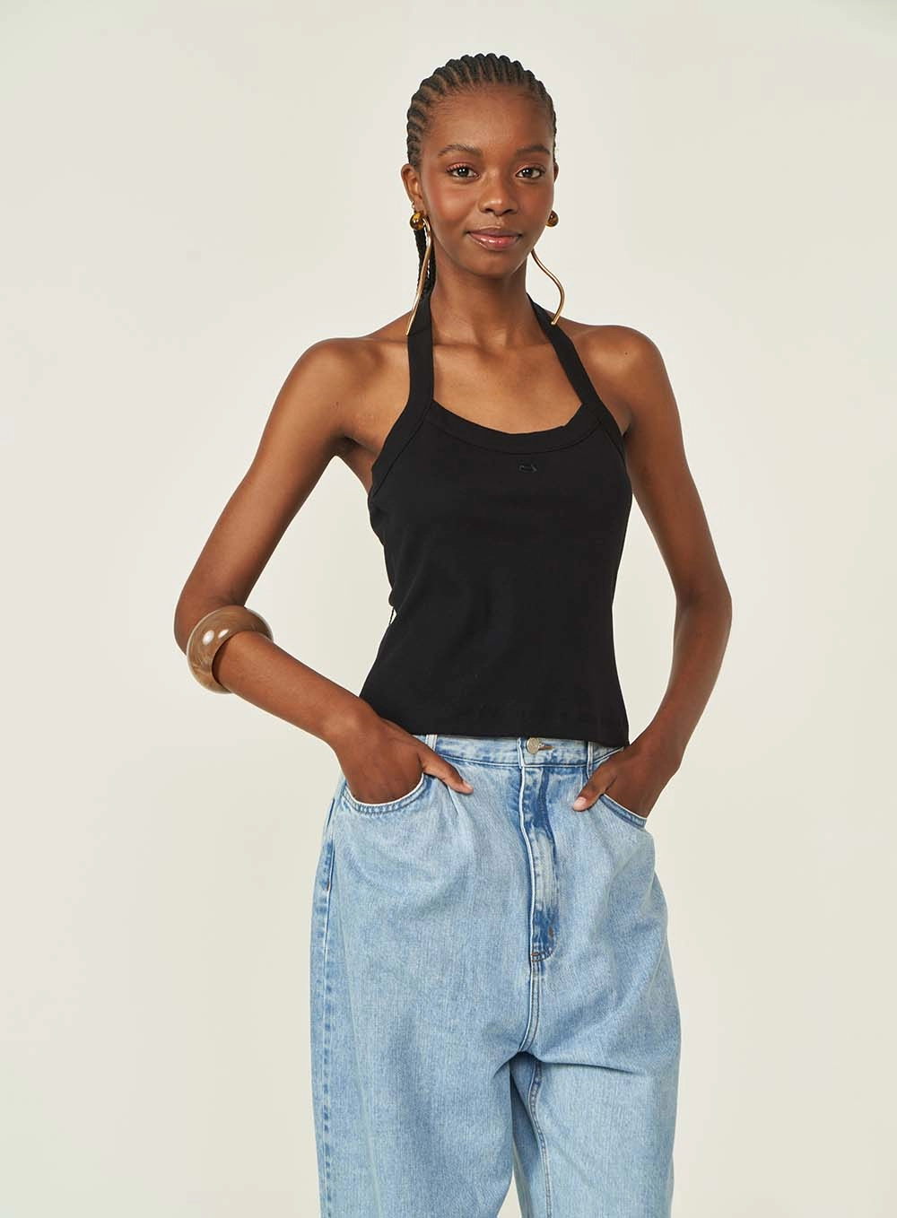 Regata Colcci Jeans Preto