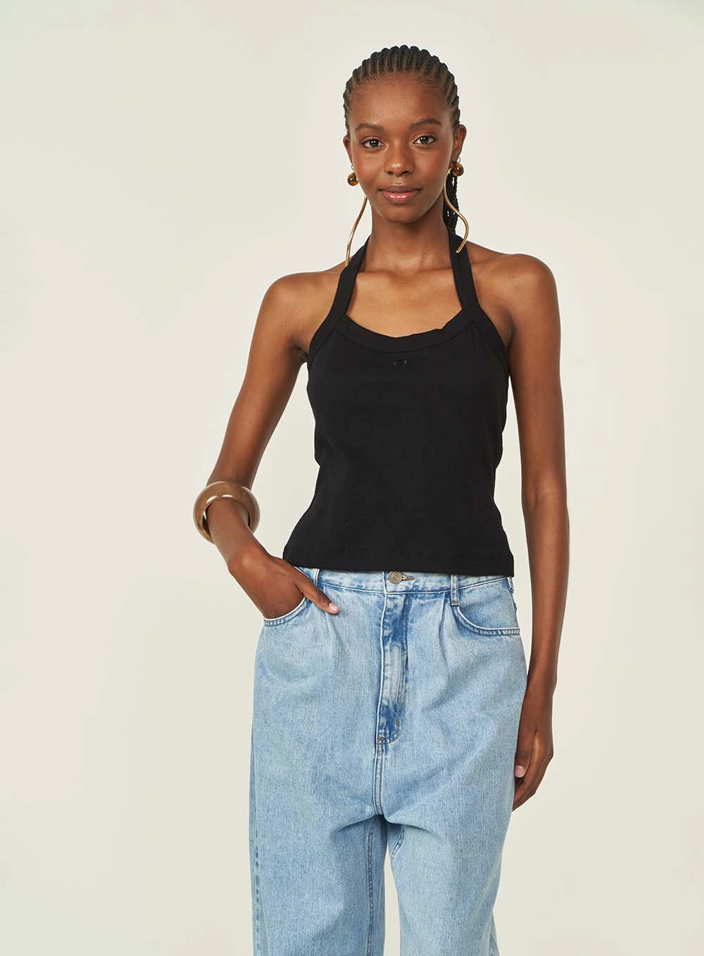 Regata Colcci Jeans Preto