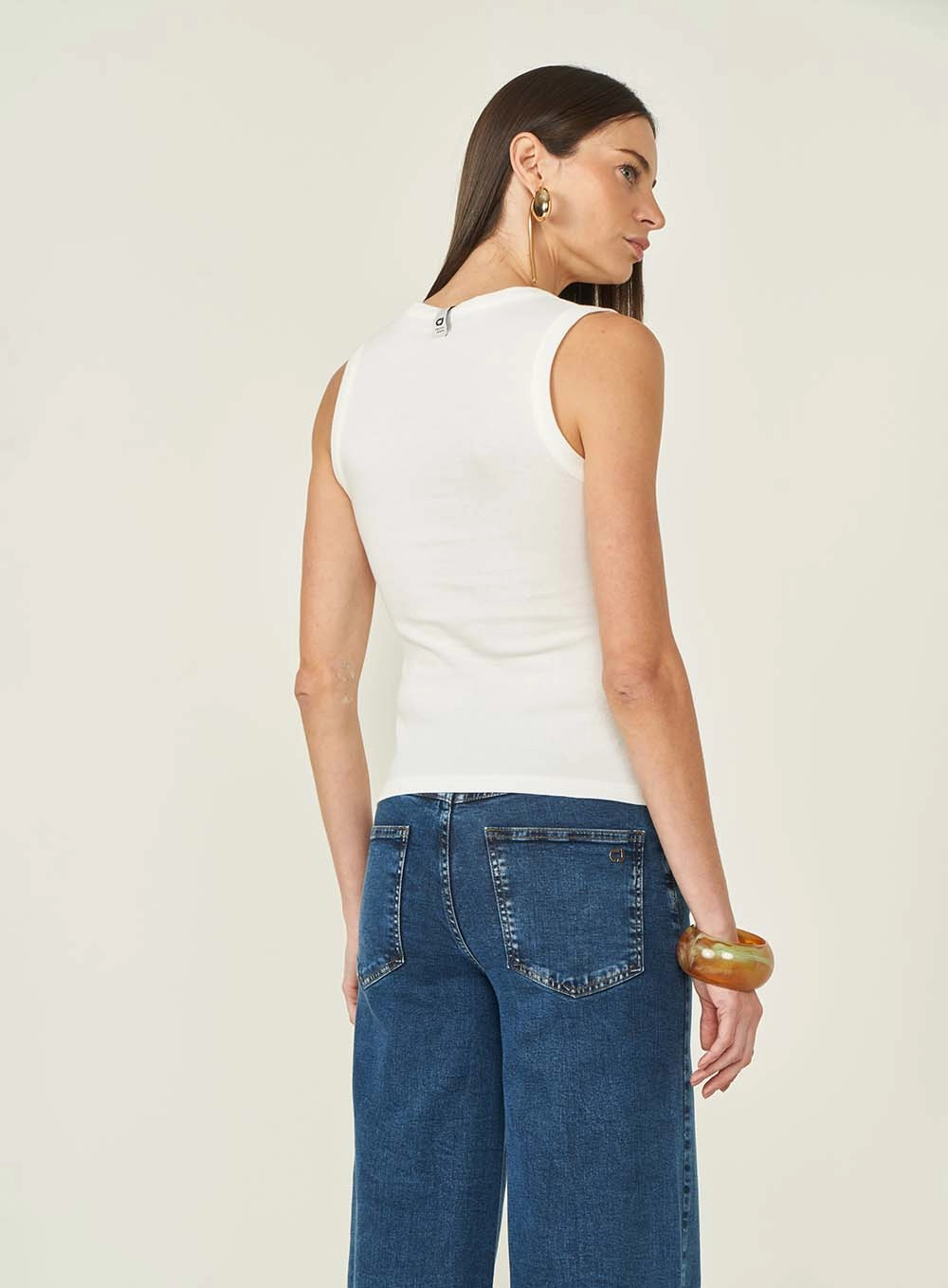 Regata Feminina Slim Canelada Off Shell
