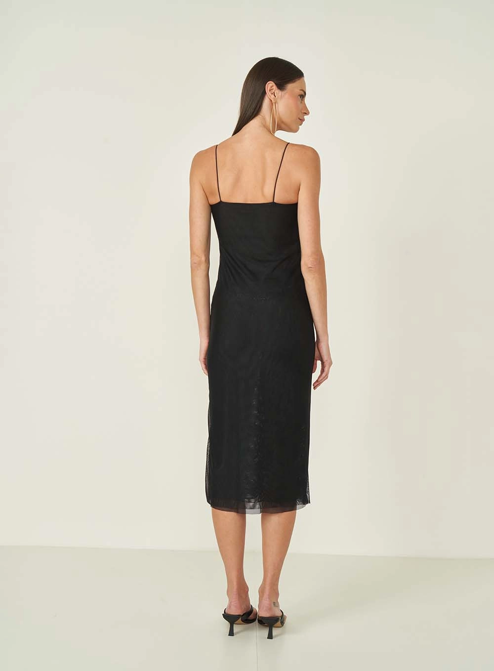 Vestido Tule Preto