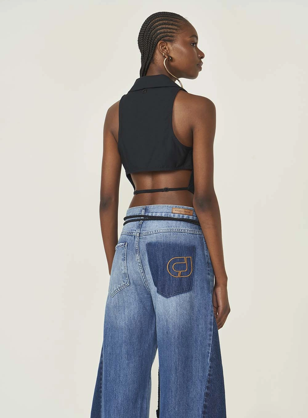 Colete Colcci Jeans Preto