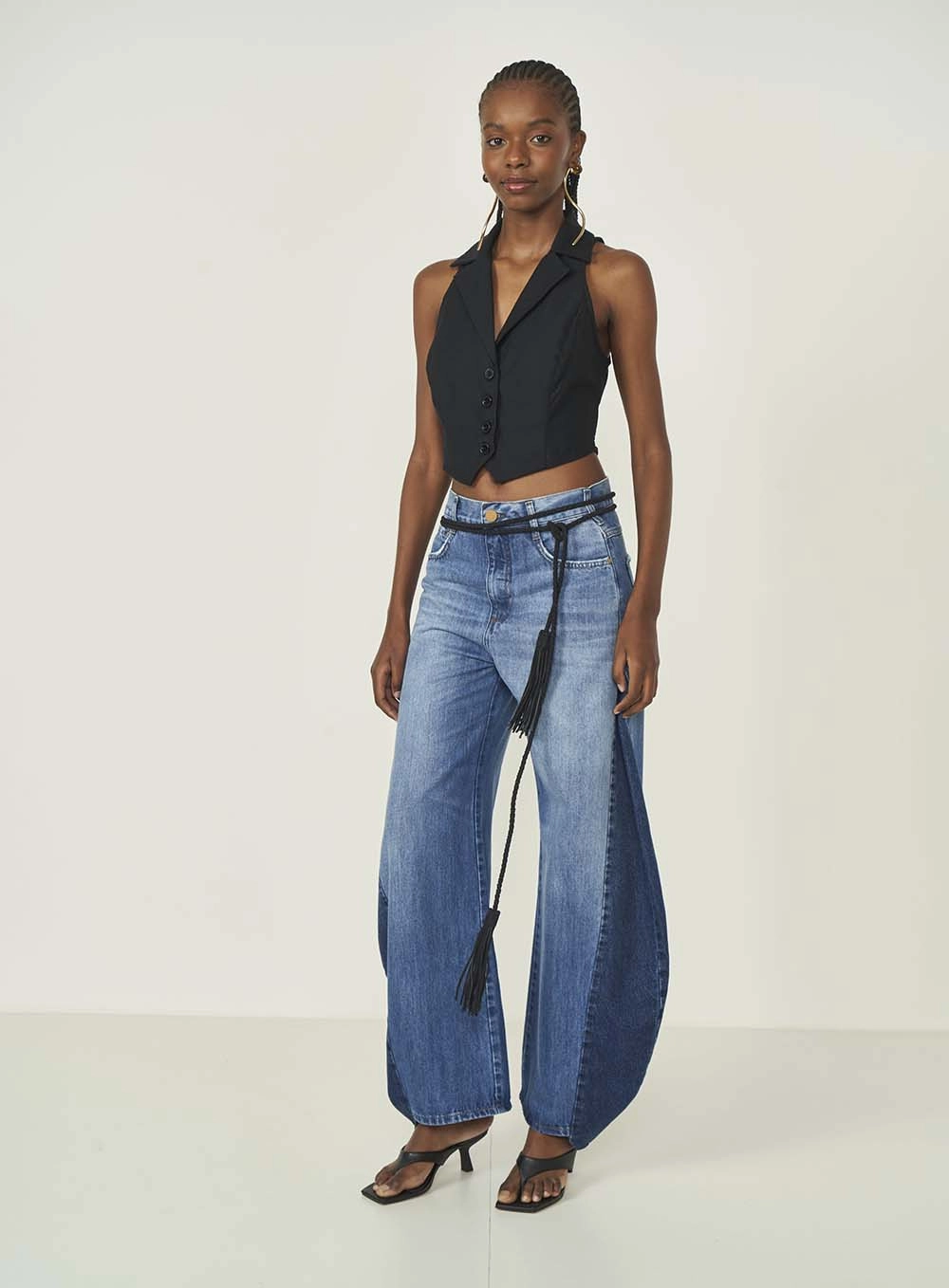 Colete Colcci Jeans Preto