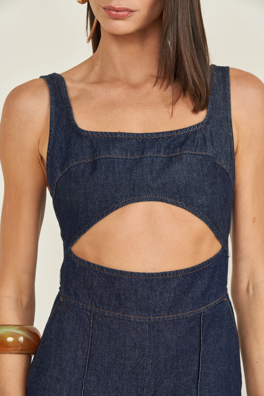 Macação Jeans Índigo