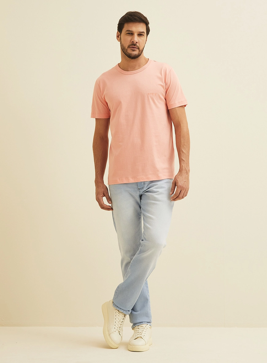 Camiseta Masculina Basic Rosa