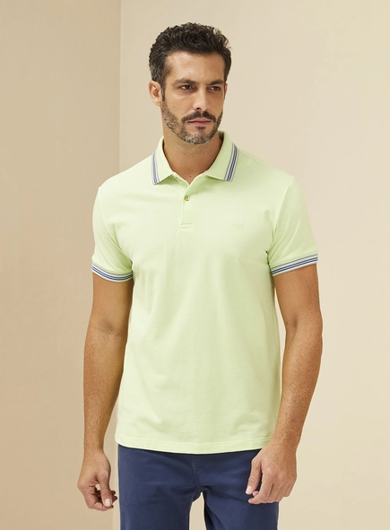 Polo Masculina Slim