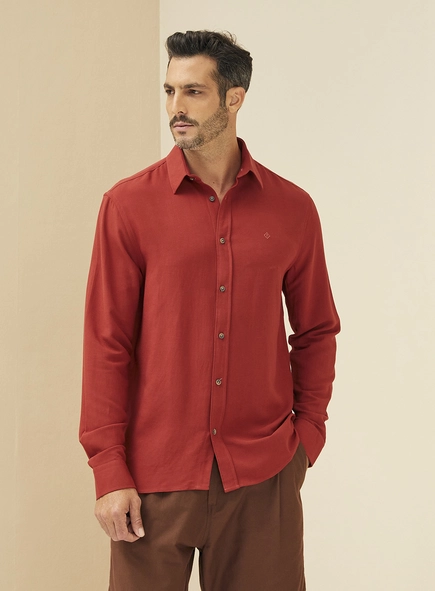 Camisa Masculina Relax Em Linho