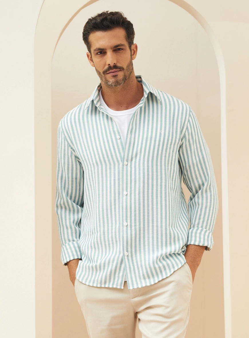 Camisa Masculina Listrada Relax Estampados