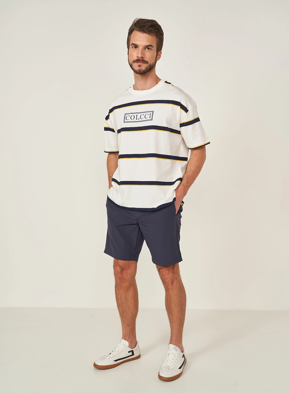 Bermuda Walk Flex Marinho Azul