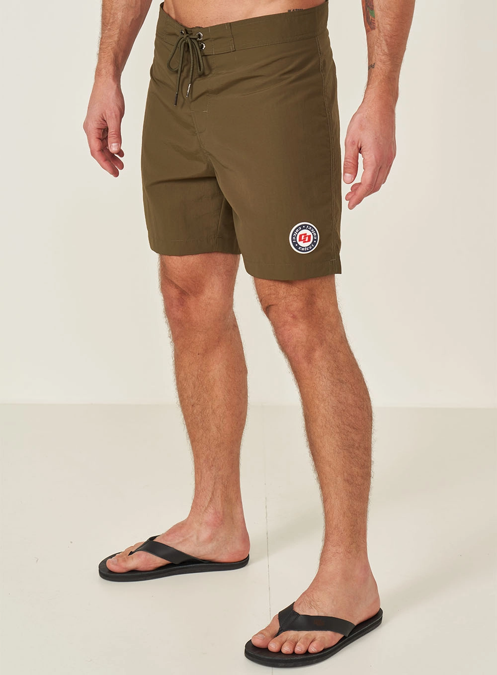 Beachshort Forrado E Com Amarração Verde
