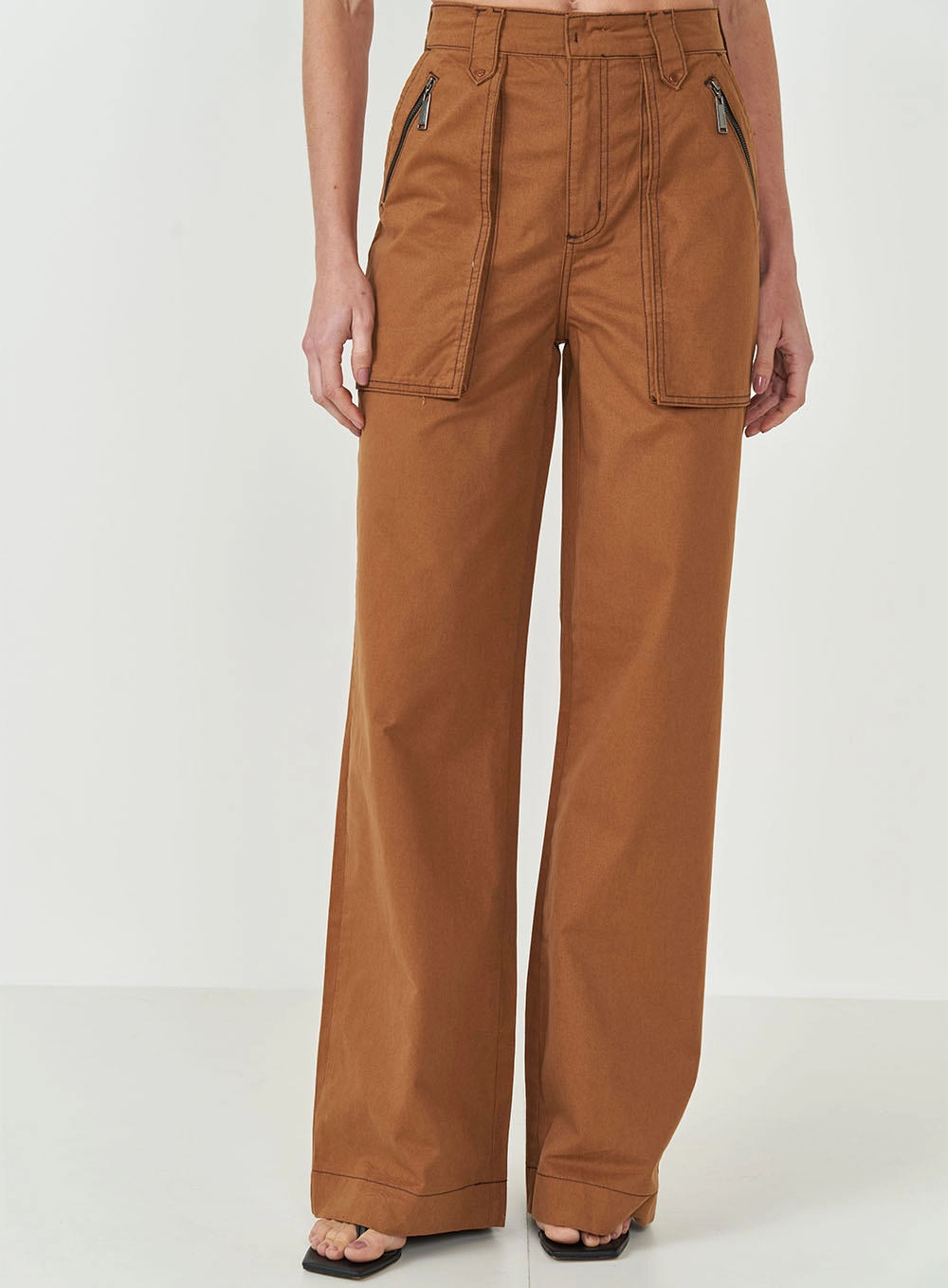 Calça Sarja Joana Marrom Evermore