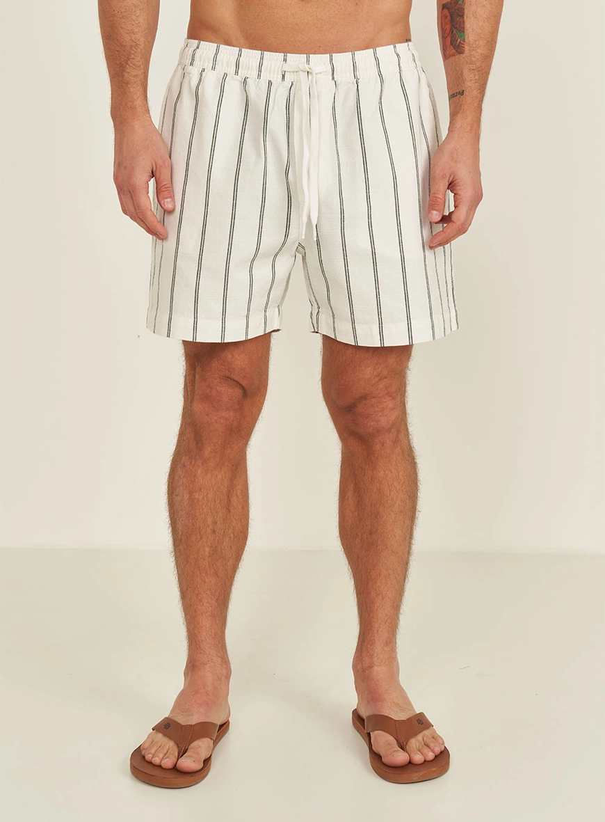 Beachshort Listrado Com Amarração