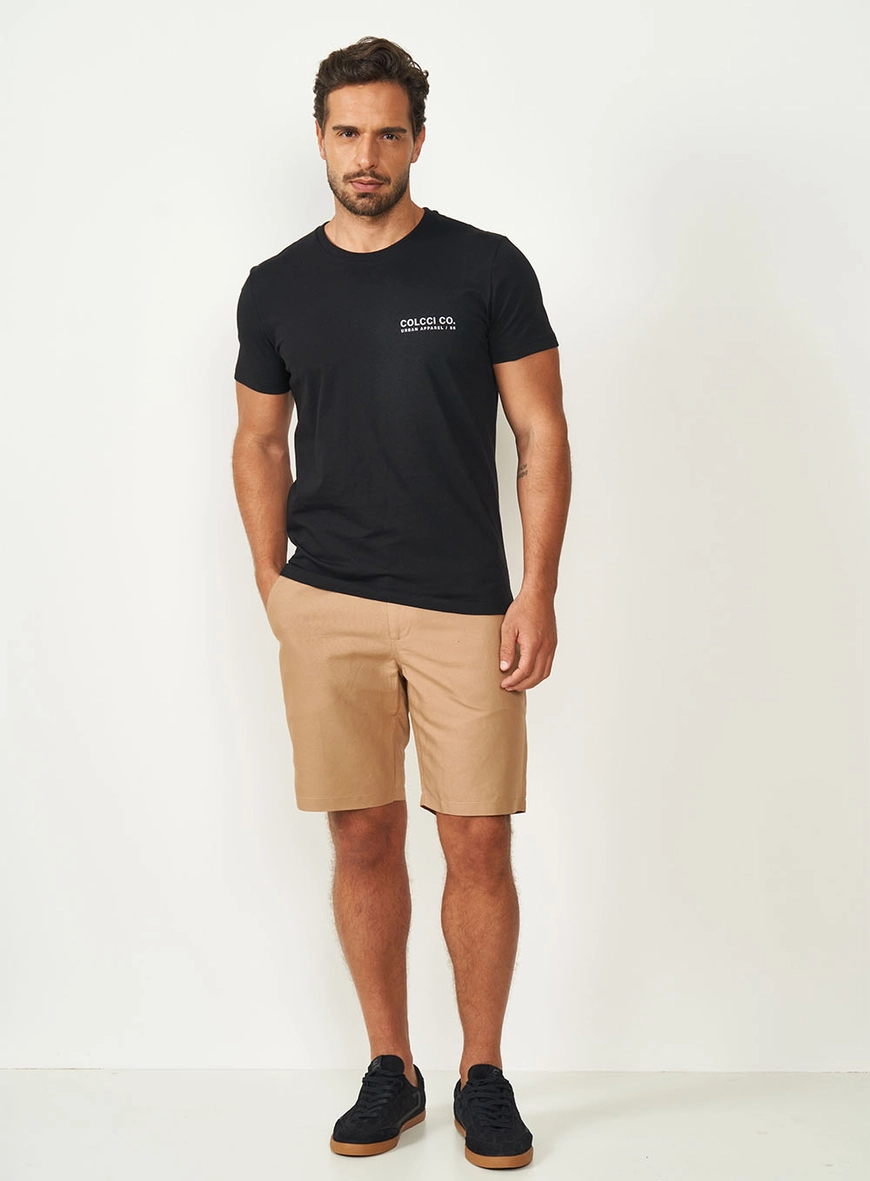 Bermuda Masculina Davi Em Linho