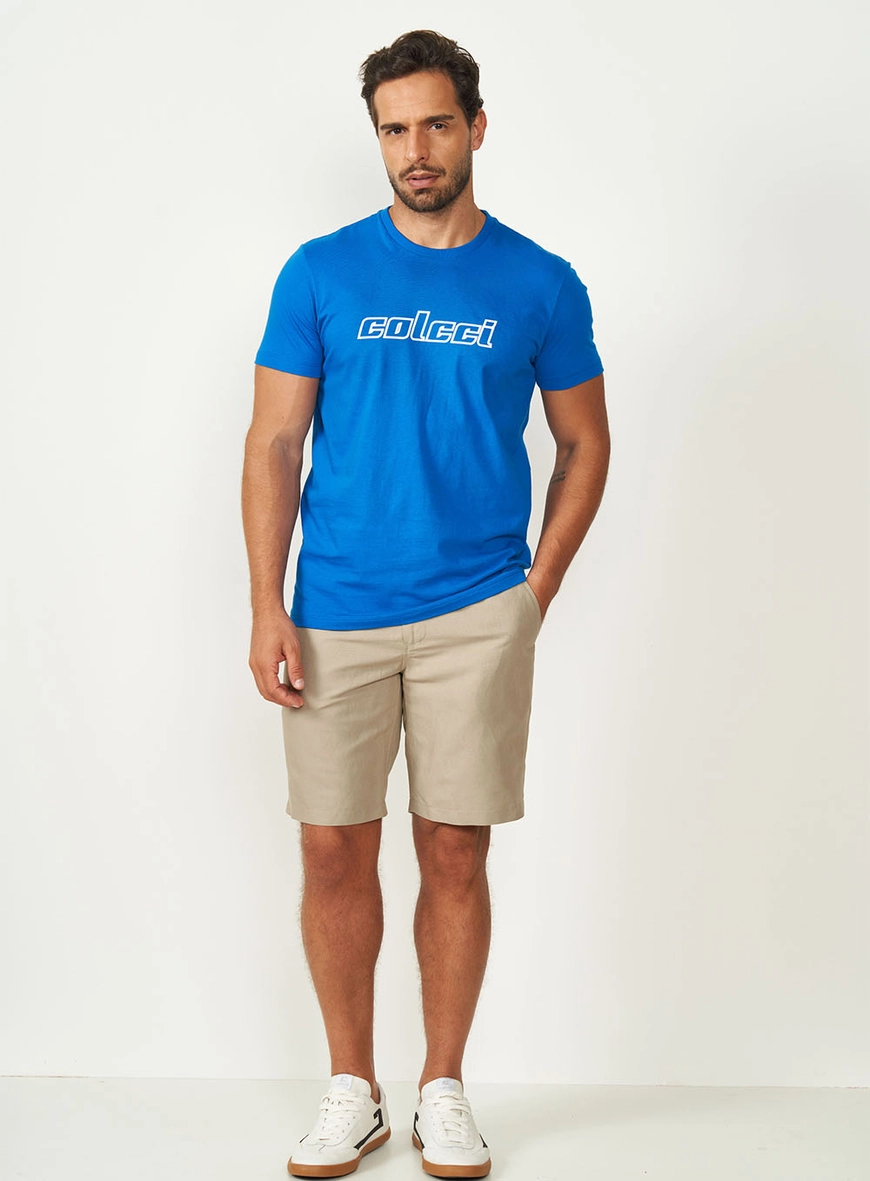 Bermuda Masculina Davi Em Linho