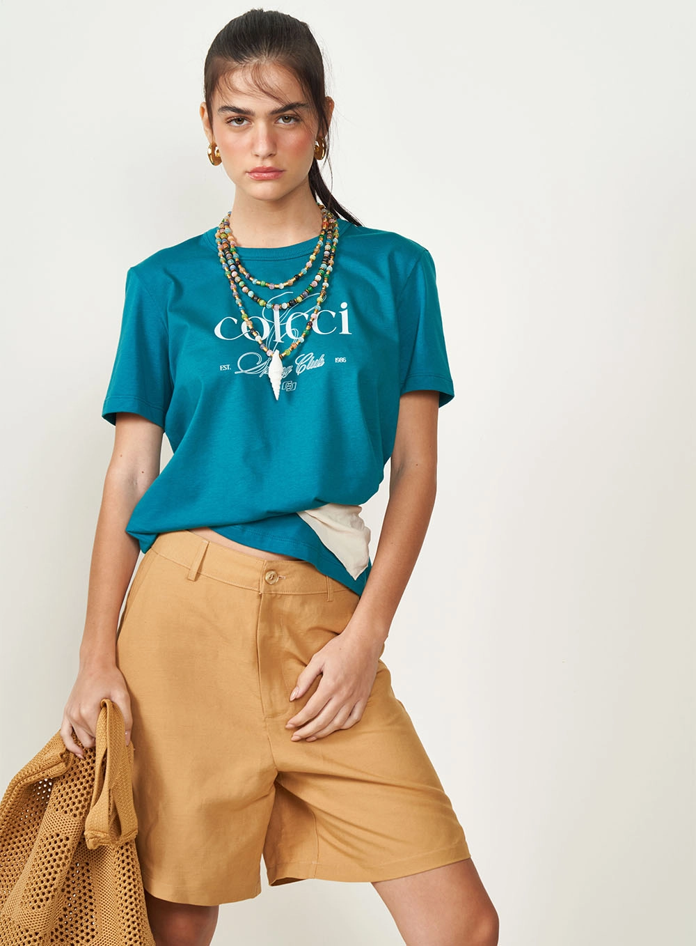 Camiseta Estampada Spring Club Verde