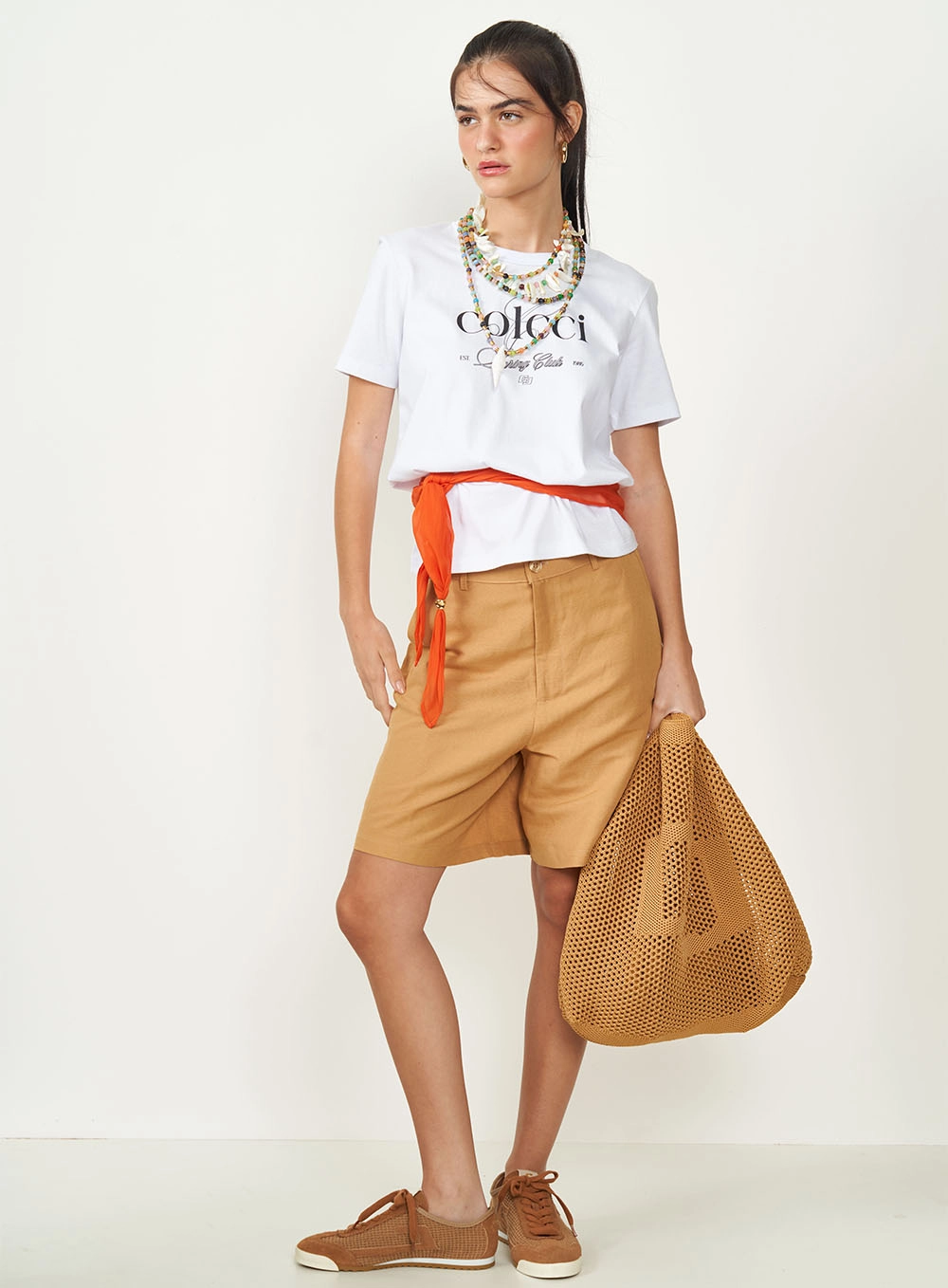 Camiseta Estampada Spring Club Branco
