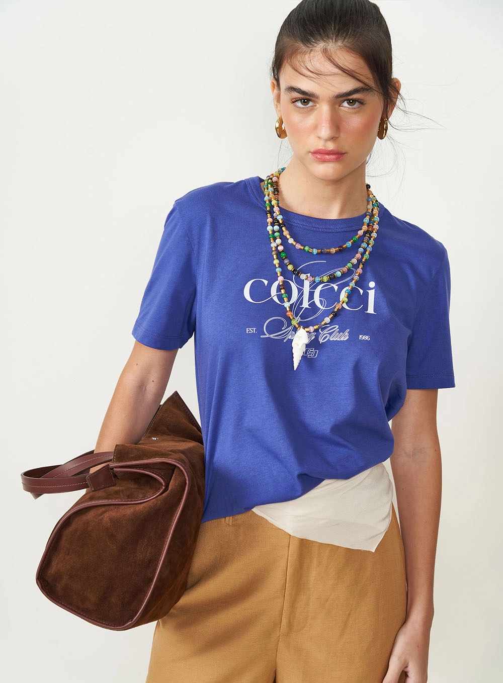 Camiseta Estampada Spring Club Azul