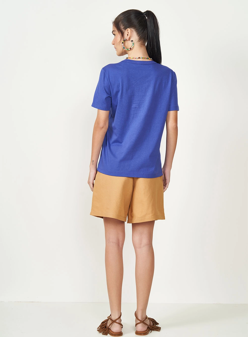 Camiseta Estampada Spring Club Azul