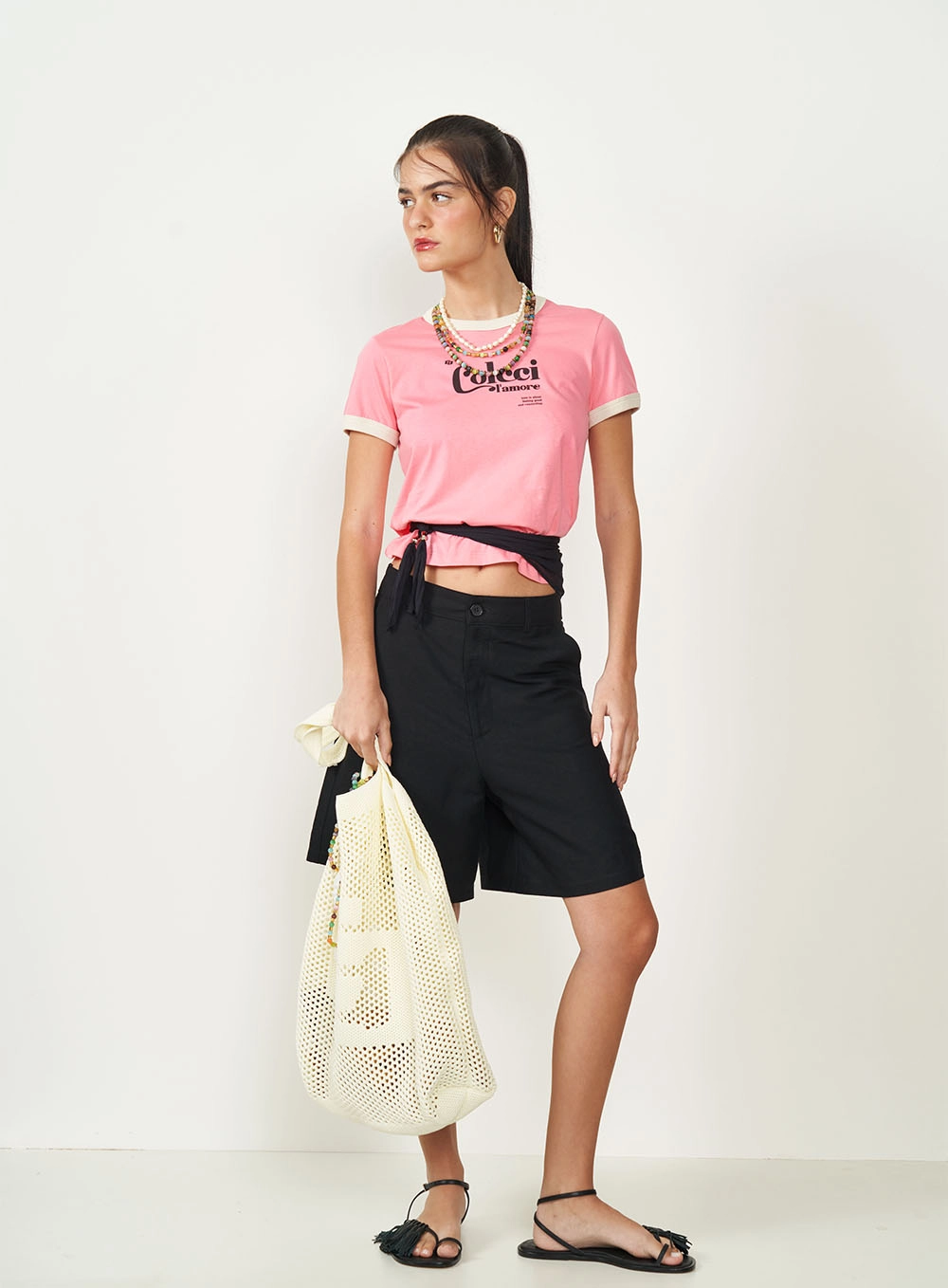 Camiseta Estampada L'Amore Rosa