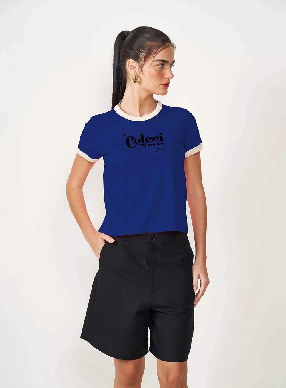 Camiseta Estampada L'Amore Azul