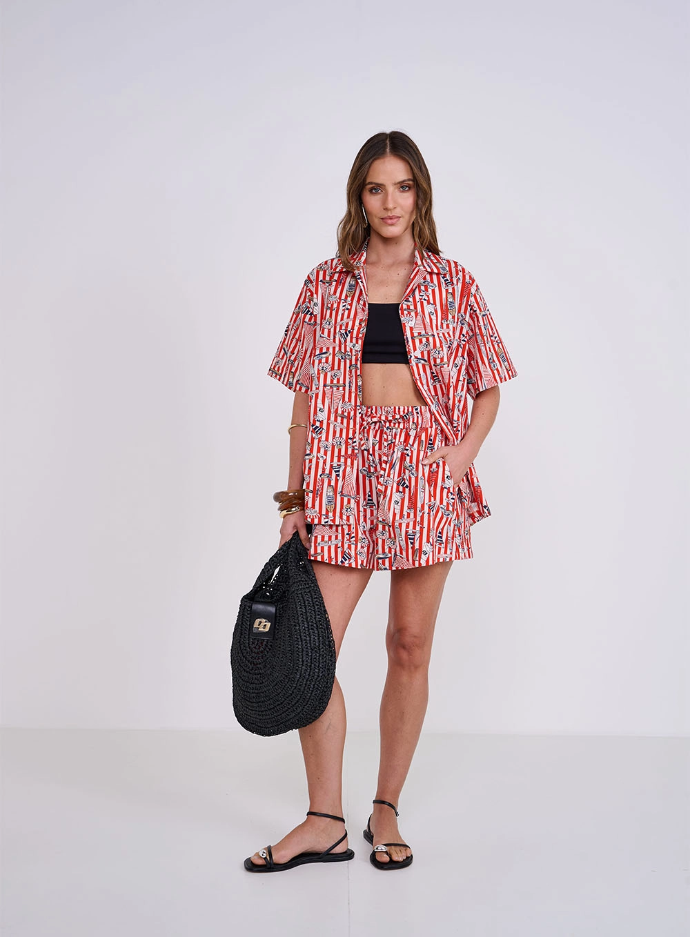 Camisa Feminina Estampada Loose Estampados