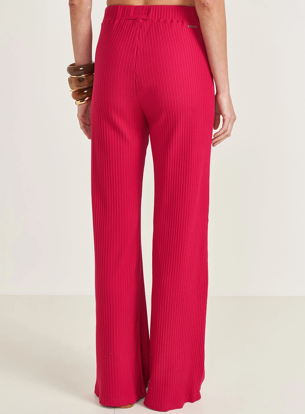 Calça Joana Cintura Alta Rosa