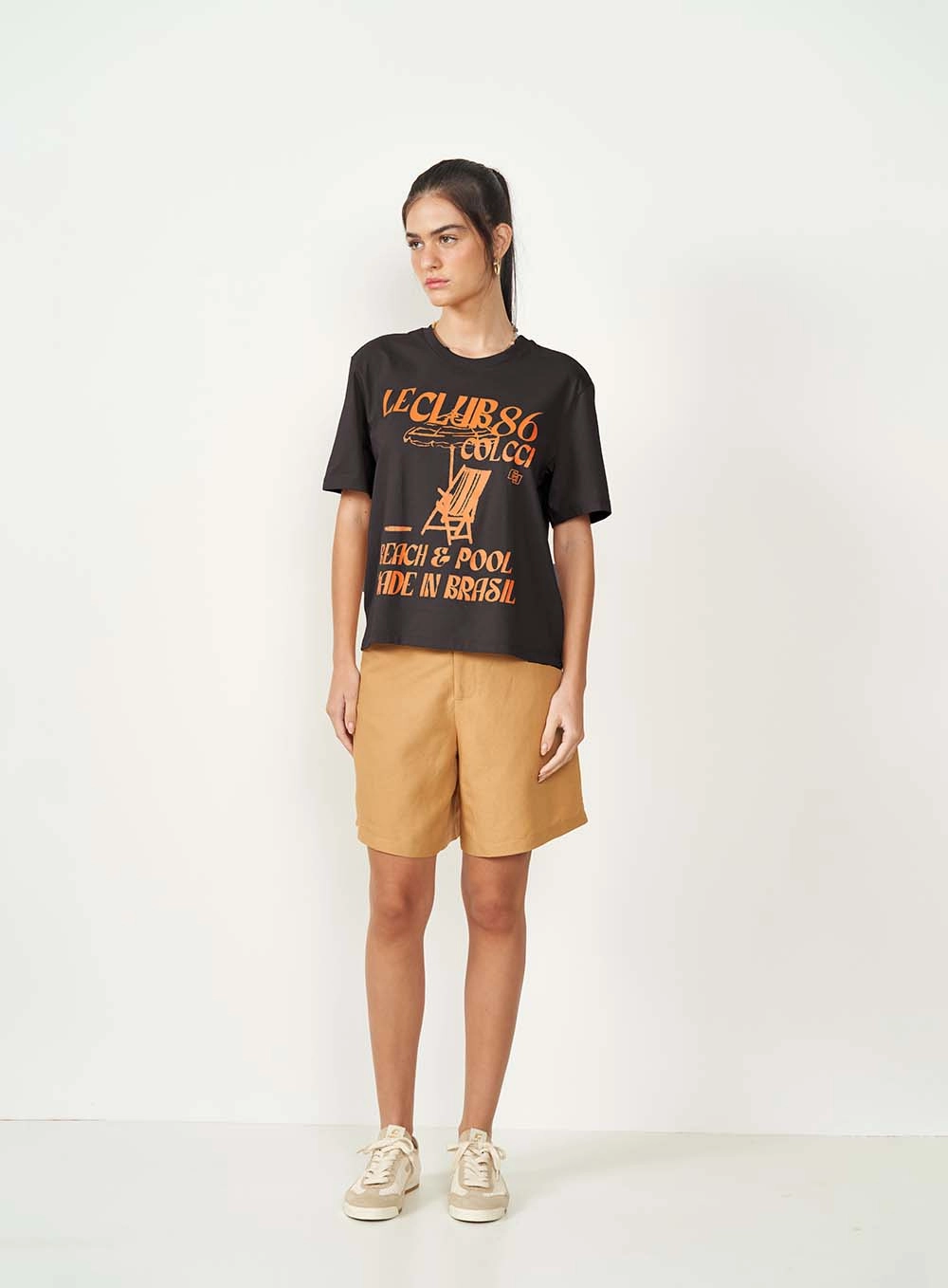 Camiseta Estampada Le Club 86 Preto