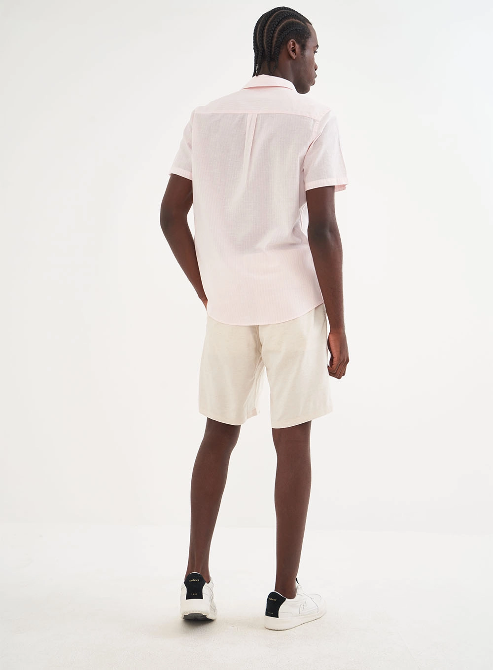 Camisa Linho Relax Rosa