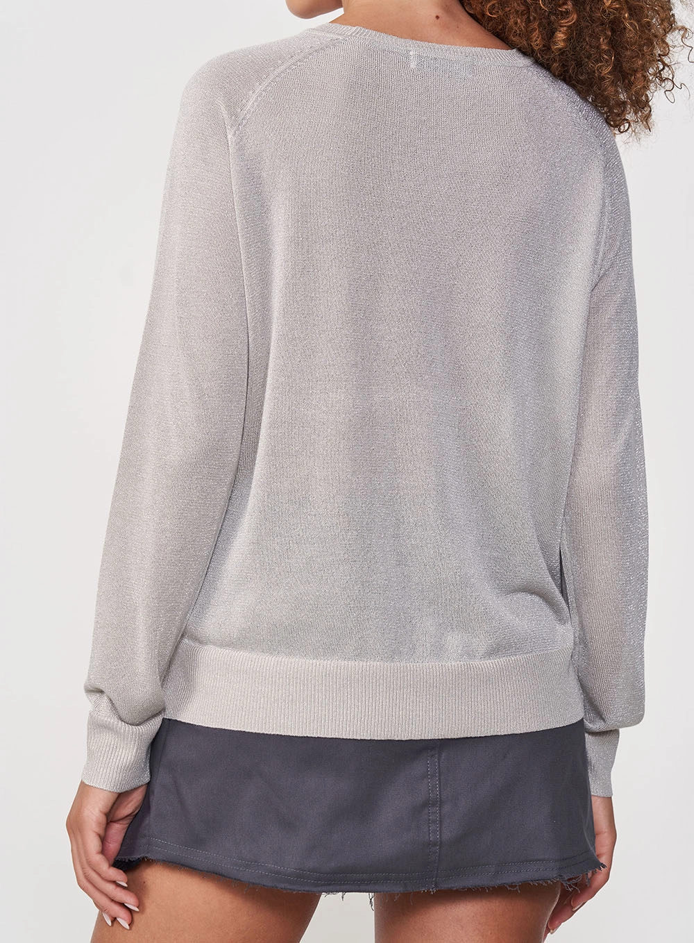 Blusa Feminina Manga Longa Cinza
