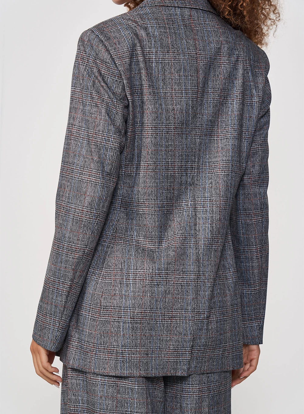 Blazer Feminino Reto Estruturado Xadrez Estampados