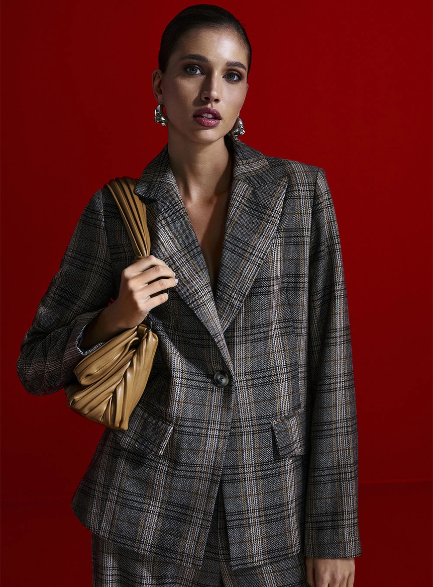 Blazer Xadrez Comfort Alongado